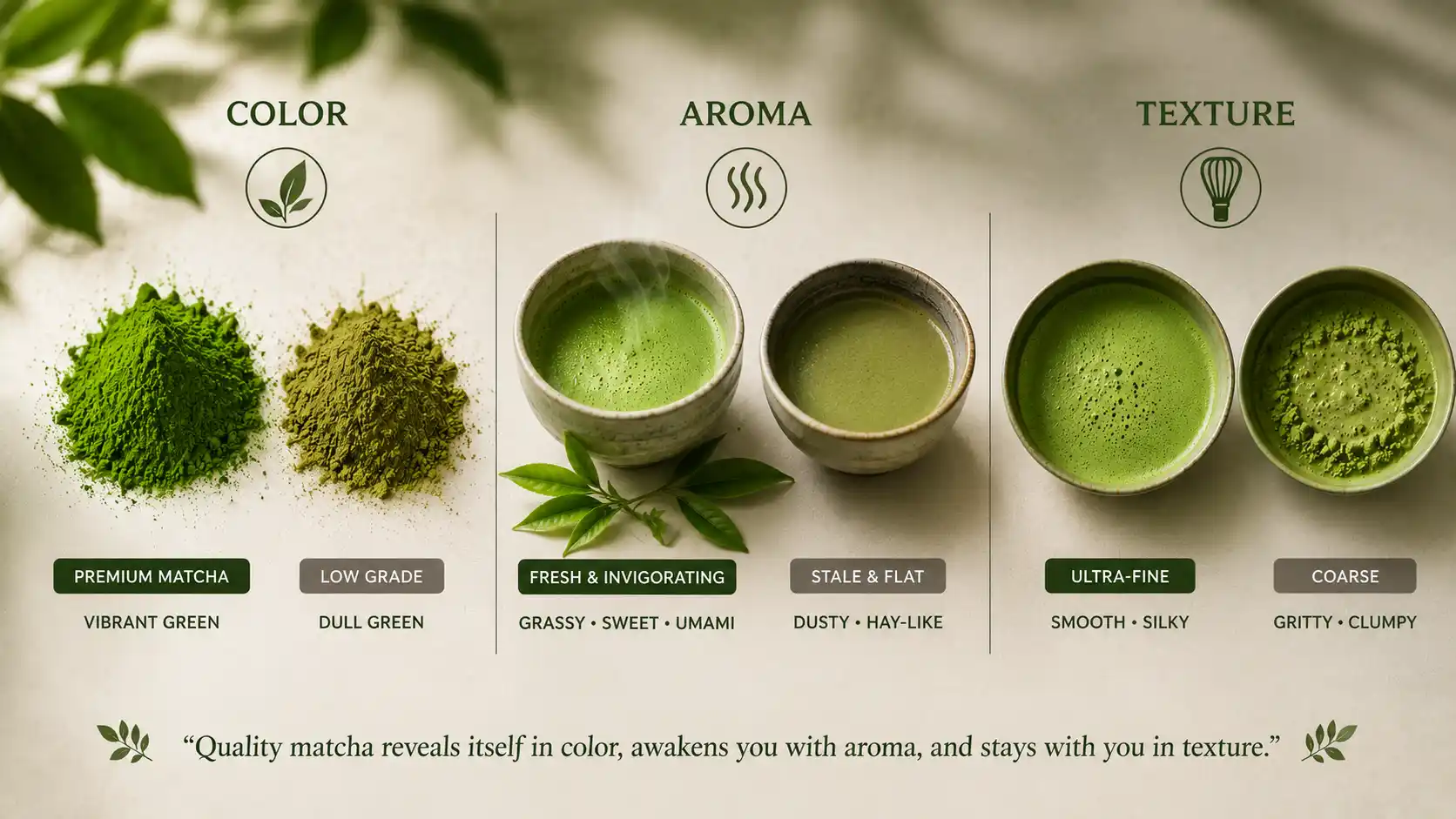 Why Our Matcha Leads on All Three Dimensions