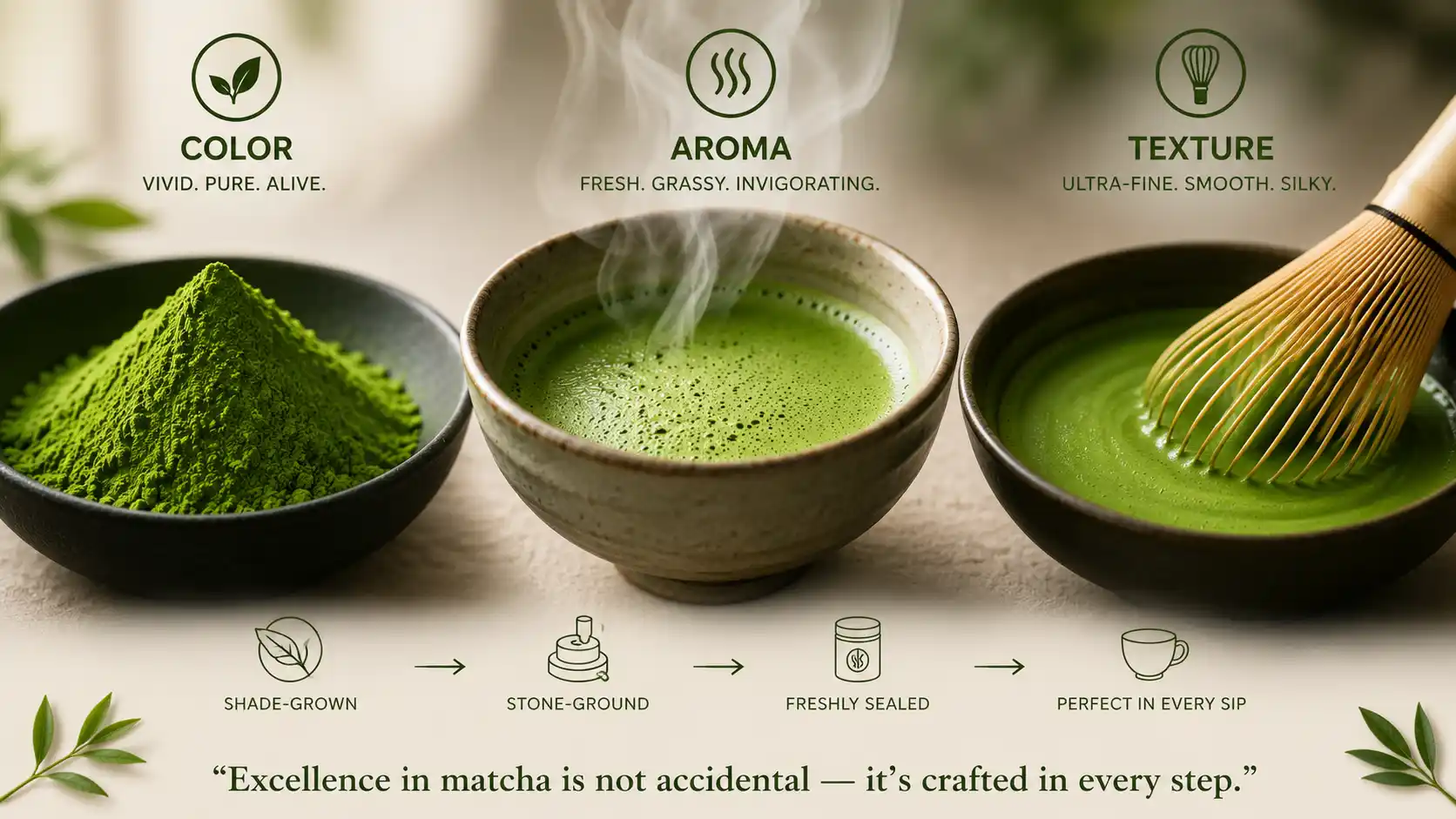 How to Evaluate Matcha Color, Aroma, and Texture Before You Buy