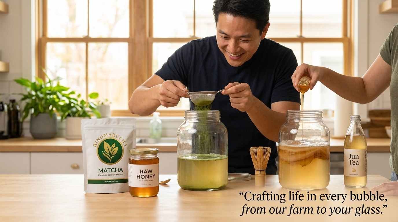 Flavoring Ideas for Green Tea Kombucha and Jun